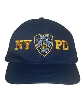 NYPD Navy & Gold Kids Baseball Cap - Police Department Patch